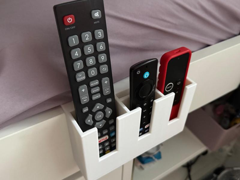 Bedside Hanging Hook Over Remote Control Holder