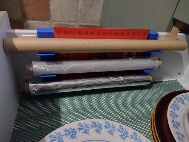 Kitchen rolls drawer organizer