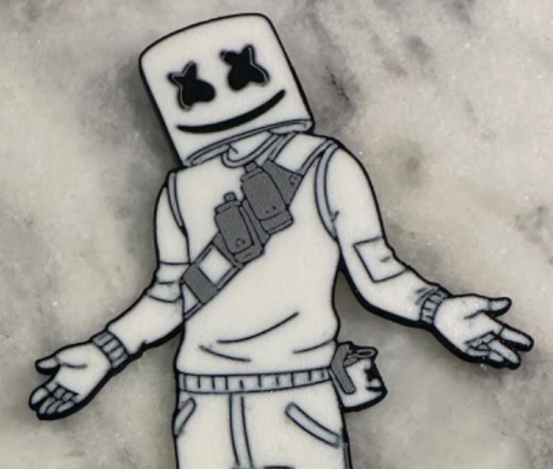 Fortnite - Marshmello Skin - Cake Topper