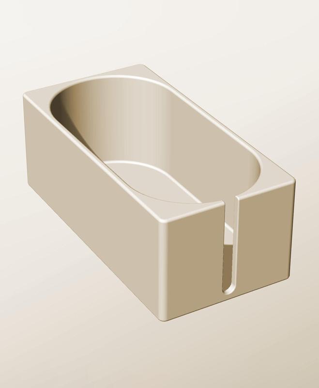 CX96-80-SS Stacking slotted module bin for modern home decor
