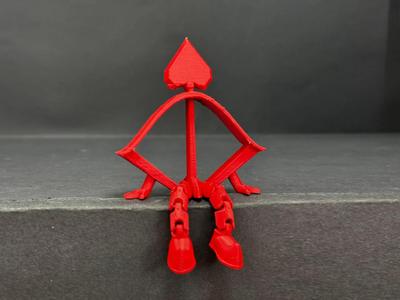 Articulated Cupid Bow heart - Valentine's Day