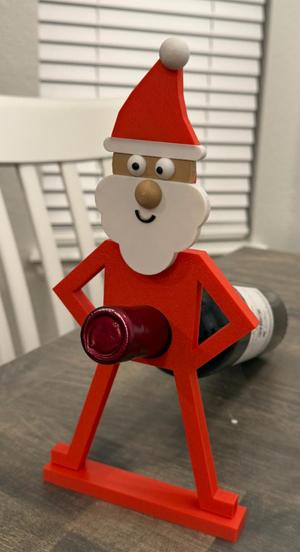 Santa Wineholder
