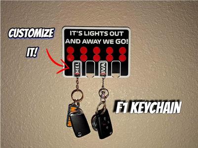 F1 Customizable Keychain + Holder