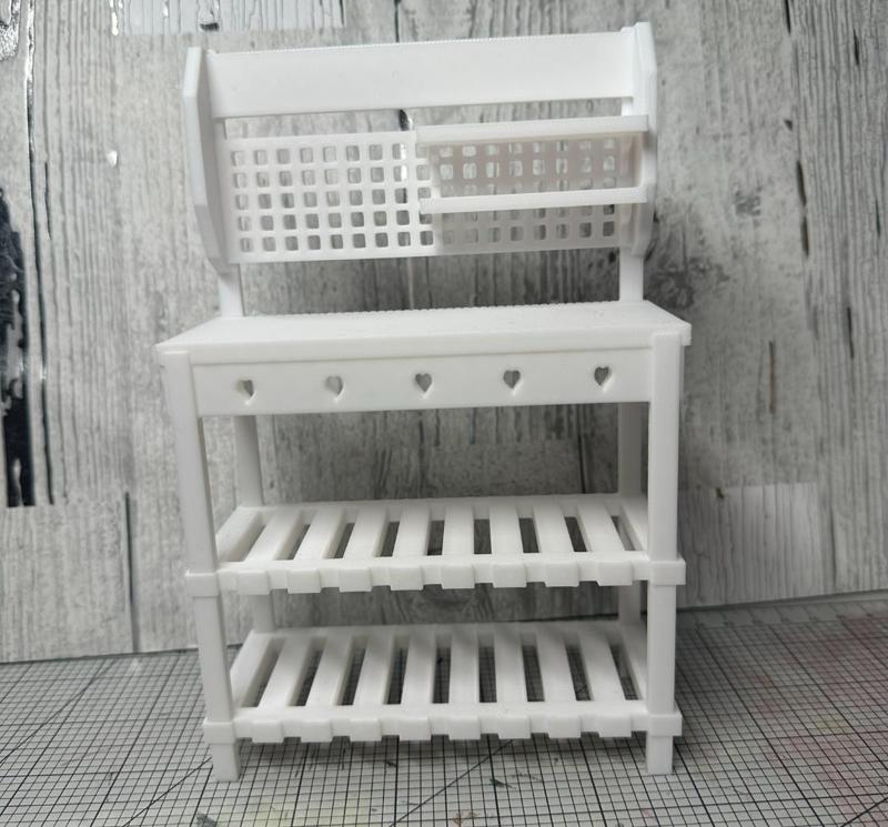 Miniature Greenhouse Bench with shelf