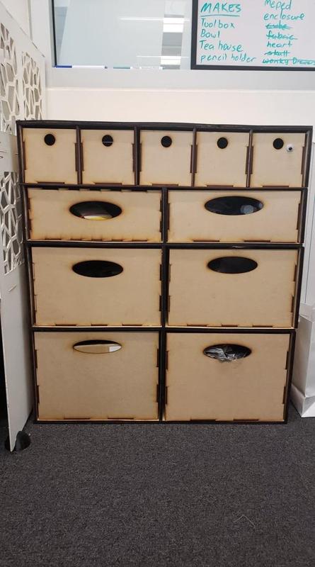 Multi Drawer storage solution shelf organiser