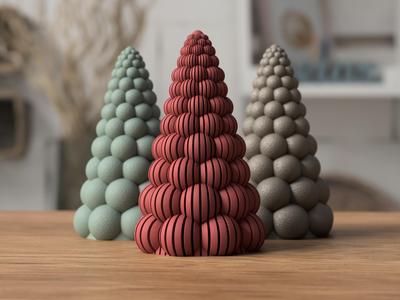 Bubbly Christmas Trees
