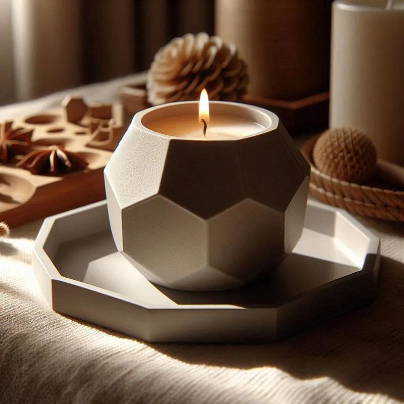 Octagonal Candle Holder Set
