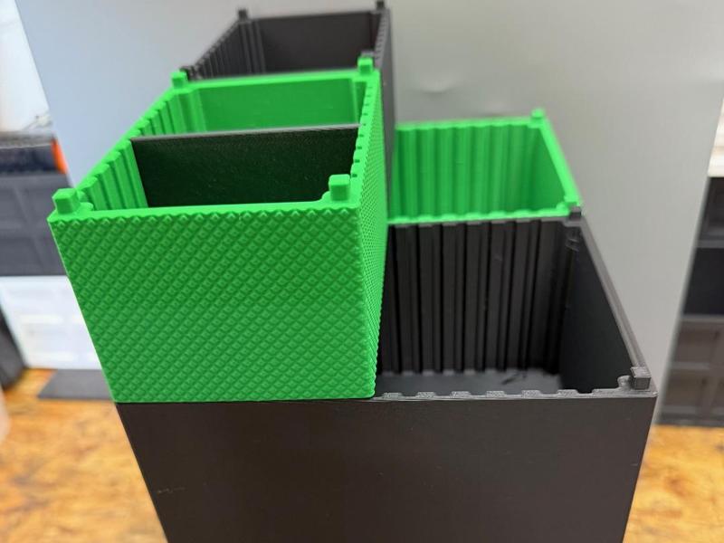 Set of stackable boxes, sorting boxes