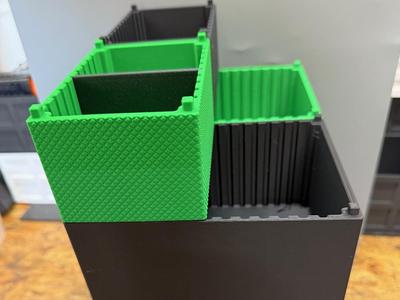 Set of stackable boxes, sorting boxes