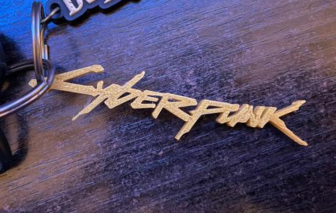 Cyberpunk Logo Keychain
