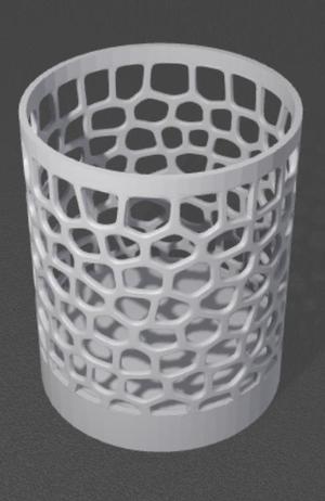 Voronoi pen holder
