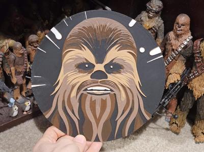 Star Wars (Inspired) "Let the Wookiee Win" HueForge Chewbacca