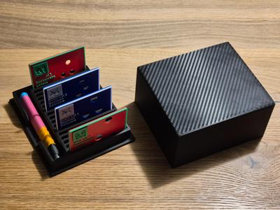 Storage box for Edurino cards and pen