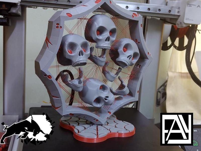 Suspended Skulls