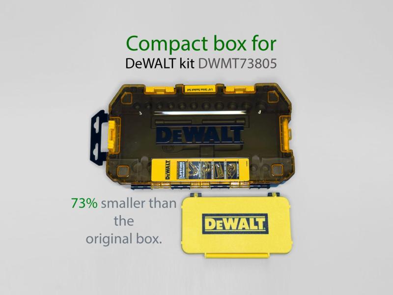Compact box for DeWALT kit DWMT73805