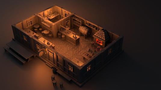 The Boasting Cock Tavern - modular terrain OpenLOCK compatible