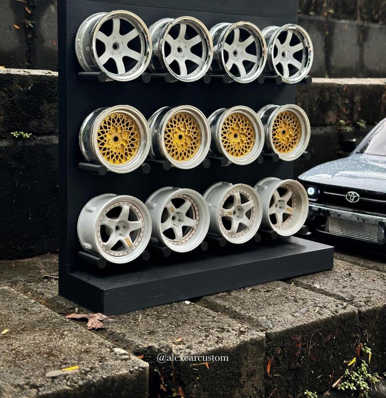 Diecast wheels-rims display / base - 1/10