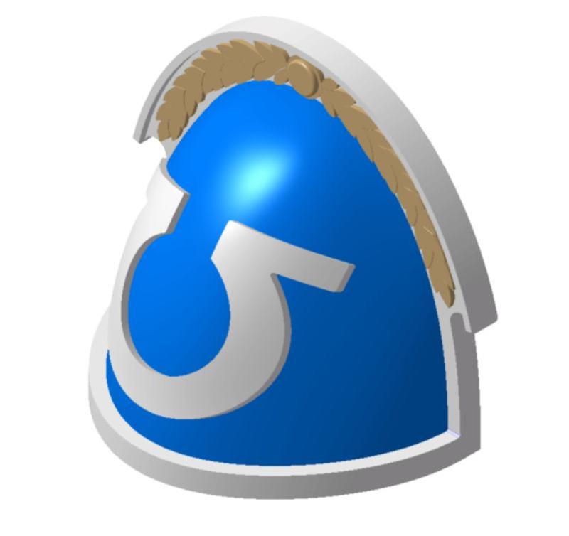 Ultramarine shoulder pad