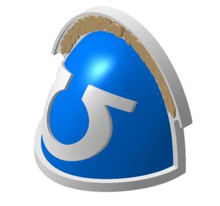 Ultramarine shoulder pad