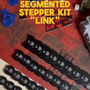 Segmented Stepper Kit "Link" | 25/28/32/40mm Bases  | Kill Team | Wargame | Measure Around Corners | Ruler | Modular | 1-Inch Segments Range