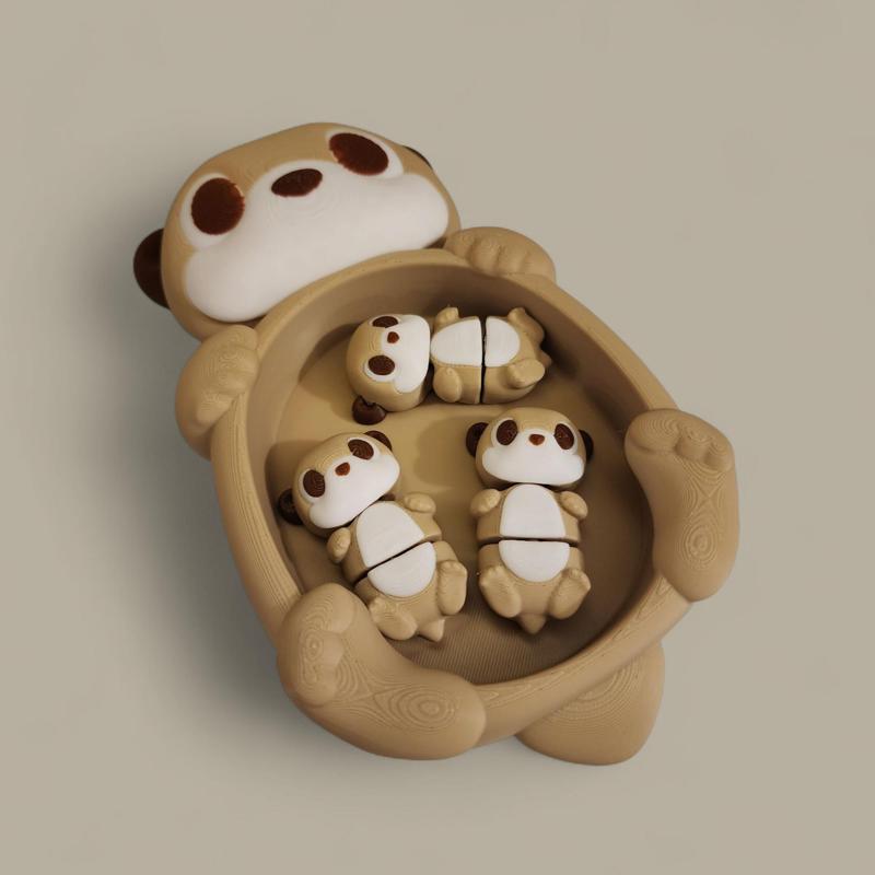 Otter Family - Trinket Tray & Flexi Babies!