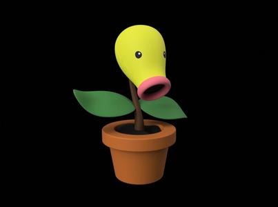 Bellsprout with Flower Pot