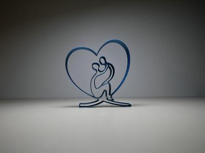 Simple Quick Mother and Child Ornament