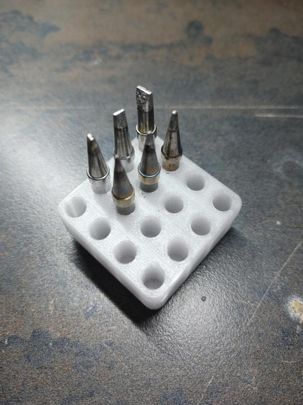 Solder Tip Holder Gridfinity for Weller WE1010 soldering station