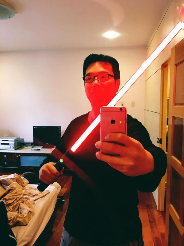 Star Wars Lightsaber use LED string