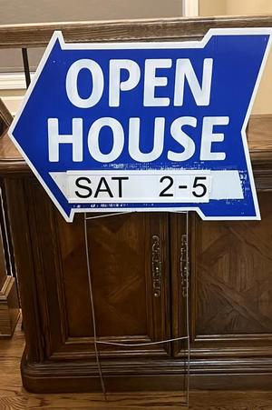 Lettering for Open House Yard Sign   