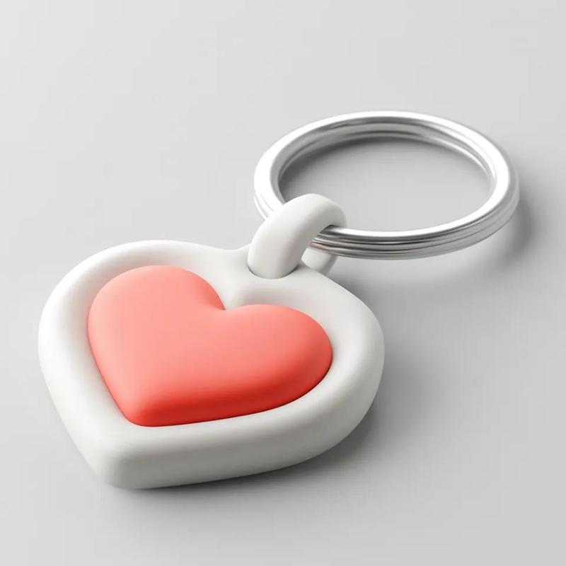 Heart Keychain Charm   
