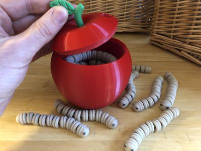 Storage Apple for Fidget Worms