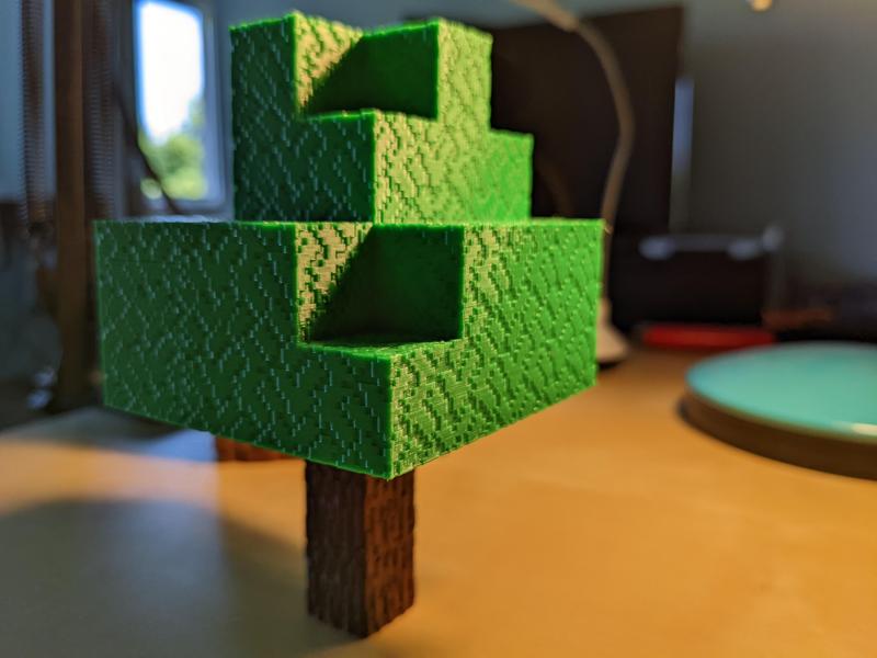 Textured Minecraft Tree