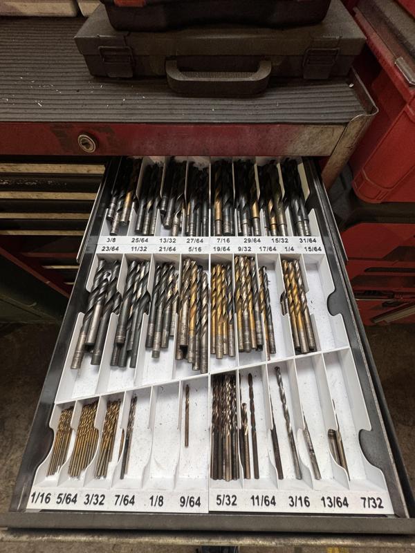 Drill Bit Organizer Trays