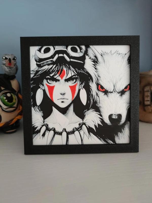 Hueforge Princess Mononoke