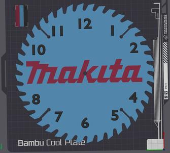 MAKITA Saw Blade Clock for your Shop