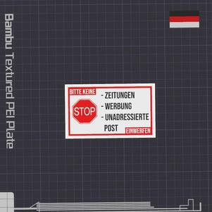 Postkasten Schild Stop Keine Werbung