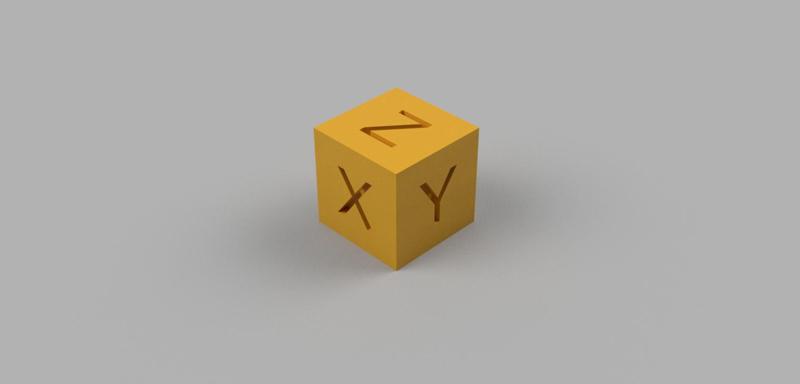 Calibration cube - ultimate axis calibration