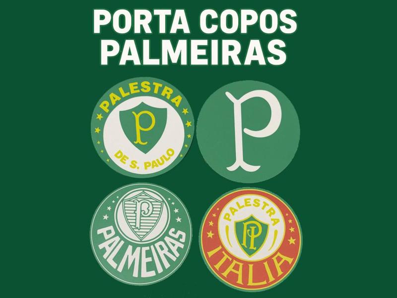 Porta-copos Palmeiras | Palmeiras coasters 
