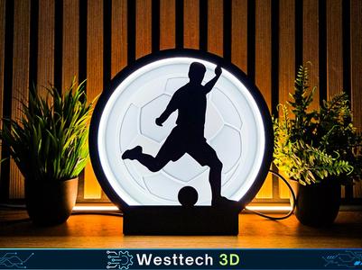 Soccer ball LED lamp