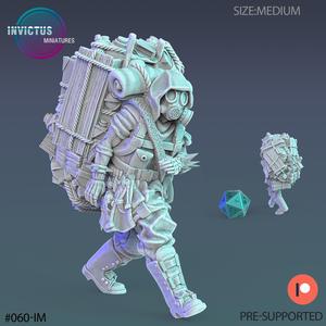 Child of the Wastelands Trader Gas Mask / Space Villager / Cyberpunk Warrior / Invasion Army / Trooper Attack / Sci-Fi Encounter