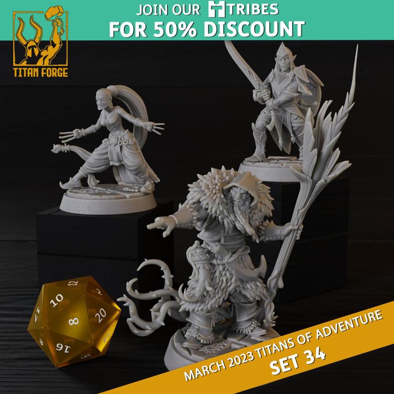 RPG - DnD Hero Characters - Titans of Adventure Set 34