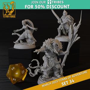 RPG - DnD Hero Characters - Titans of Adventure Set 34