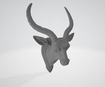 Wall mounted antelpe head