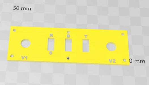 Hofner Violin Bass KIT switch panel