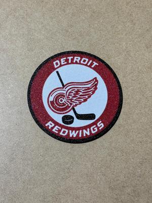 Detroit Red Wings NHL hockey custom logo coaster