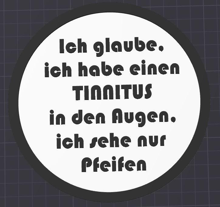 Ich glaube ich habe einen Tinnitus in den Augen, ich sehe nur Pfeifen Coaster Untersetzer