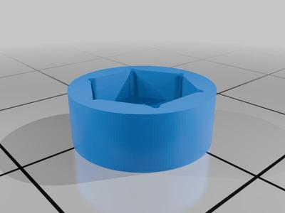 M4 nut cap (plain for remixing)