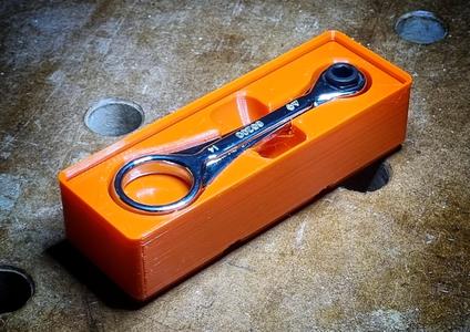 Gridfinity Bin for Klein Tool 65200 Hex Key Ratchet