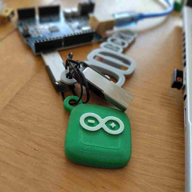 Keychain with Arduino logo